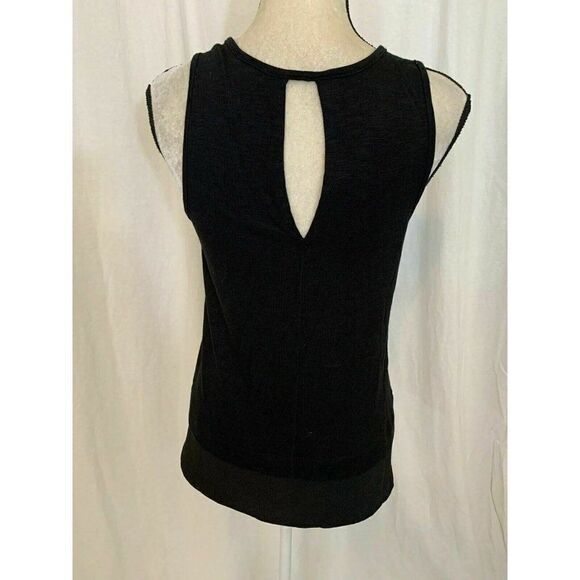 J Crew Womens Solid Black Crew Neck Tank Top Small - Picture 6 of 8